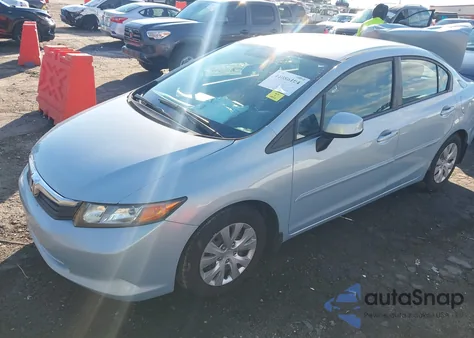 2012 Honda Civic Lx z USA, uszkodzony, nr VIN 19XFB2F55CE059642